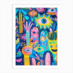 Cactus Garden 9 Art Print