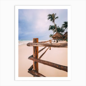 Caribbean Beach In Mexico Art Print