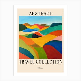 Abstract Travel Collection Poster Ethiopia 1 Art Print