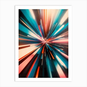 Abstract Light Rays 1 Art Print