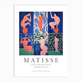 Women Dancing, Shape Study, The Matisse Inspired Art Collection Poster 7 Art Print