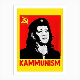 Kamala Harris Kammunism communism Harris Walz Art Print