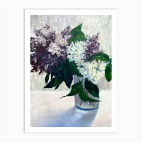 Lilas In A Vase Art Print