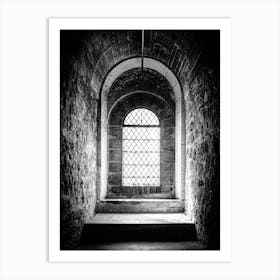 Beautiful light through an old medieval window // London Travel Photography Art Print