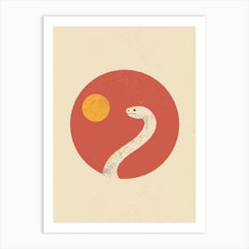 White Snake Art Print