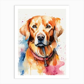 Golden Retriever Canvas Print Art Print