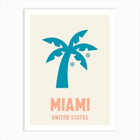 Miami, United States, Graphic Style Poster 5 Art Print