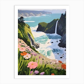 The Cliff Illustration 1 Art Print