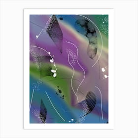 Interstellar Travel Abstract Art Print