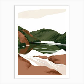 Lake In The Mountains 5 Art Print