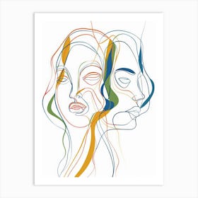 Abstract Portrait Series 5 Art Print