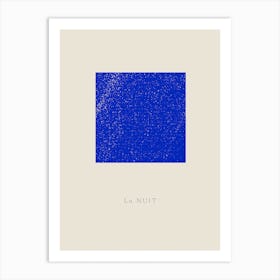 Blue Square Art Print