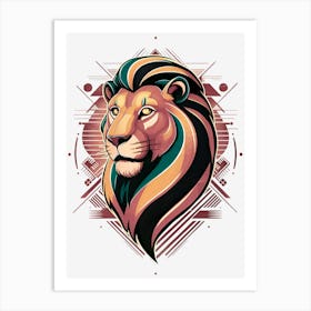 Lion Head Art Print