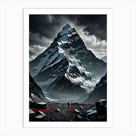 Mountain Of The Gods Beneath Everest's Shadow Art Print