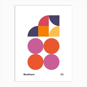 Geometric Bauhaus Poster 33 Art Print