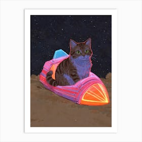 Cat In Space 6 Art Print