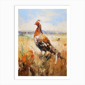Bird Painting Pheasant 6 Art Print