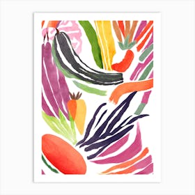 Colorful Vegetables Art Print