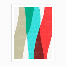 Colorful abstract shapes 29 Art Print