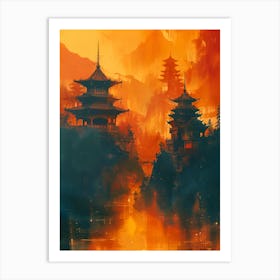 Chinese Pagoda 4 Art Print