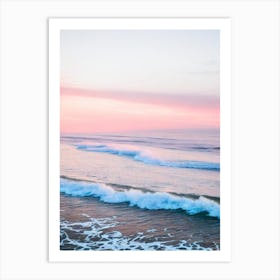 Coronado Beach, San Diego, California Pink Photography 2 Art Print