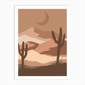 Desert Landscape 1 Art Print