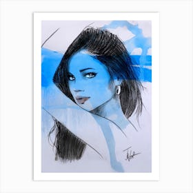 Blue Streak Art Print