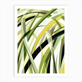 Abstract Grass Art Art Print