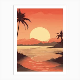 Bvaro Beach Dominican Republic At Sunset 2 Art Print