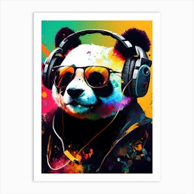 Graffiti Gaming Panda Art Print