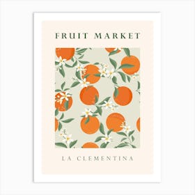 Fruit Market Print Oranges Art Print