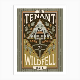 Book Cover - The Tenant of Wildfell Hall by Anne Brontë Art Print