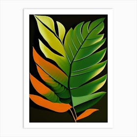 Tamarind Leaf Vibrant Inspired 1 Art Print
