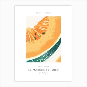 Cantaloupe Le Marche Fermier Poster 1 Art Print