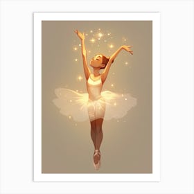 Shimmer Ballerina Art Print