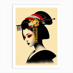 Japan Geisha Visual 84 Art Print