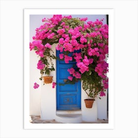 Pink Bougainvillea Door 1 Art Print