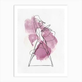 Dancer Watercolor Painting Art Print