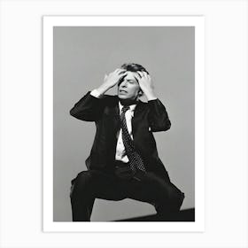 David Bowie On Set Of Jump They Say Music Video Art Print