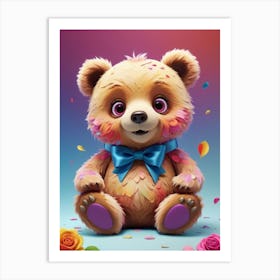 Teddy Bear Art Print