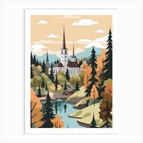 Estonia Travel Illustration Art Print