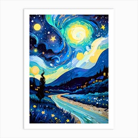 Starry Night 77 Art Print