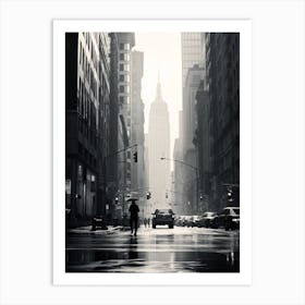 New York City Black And White Analogue Photograph 2 Art Print