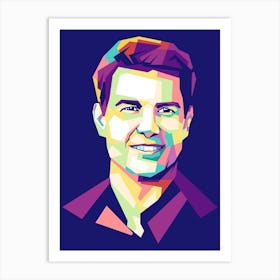 Tom Cruise Wpap Art Print