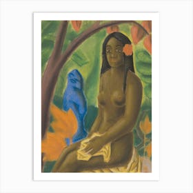 Girl Of Tahiti, Mikuláš Galanda Art Print