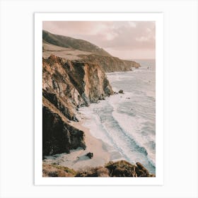 Malibu Beach Sunset Art Print