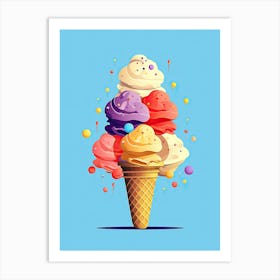 Ice Cream Cone 2 Art Print