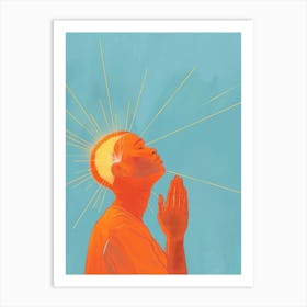 Man Praying 2 Art Print