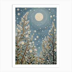 Moonlight In The Woods Art Print