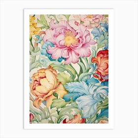 Floral Wallpaper 9 Art Print